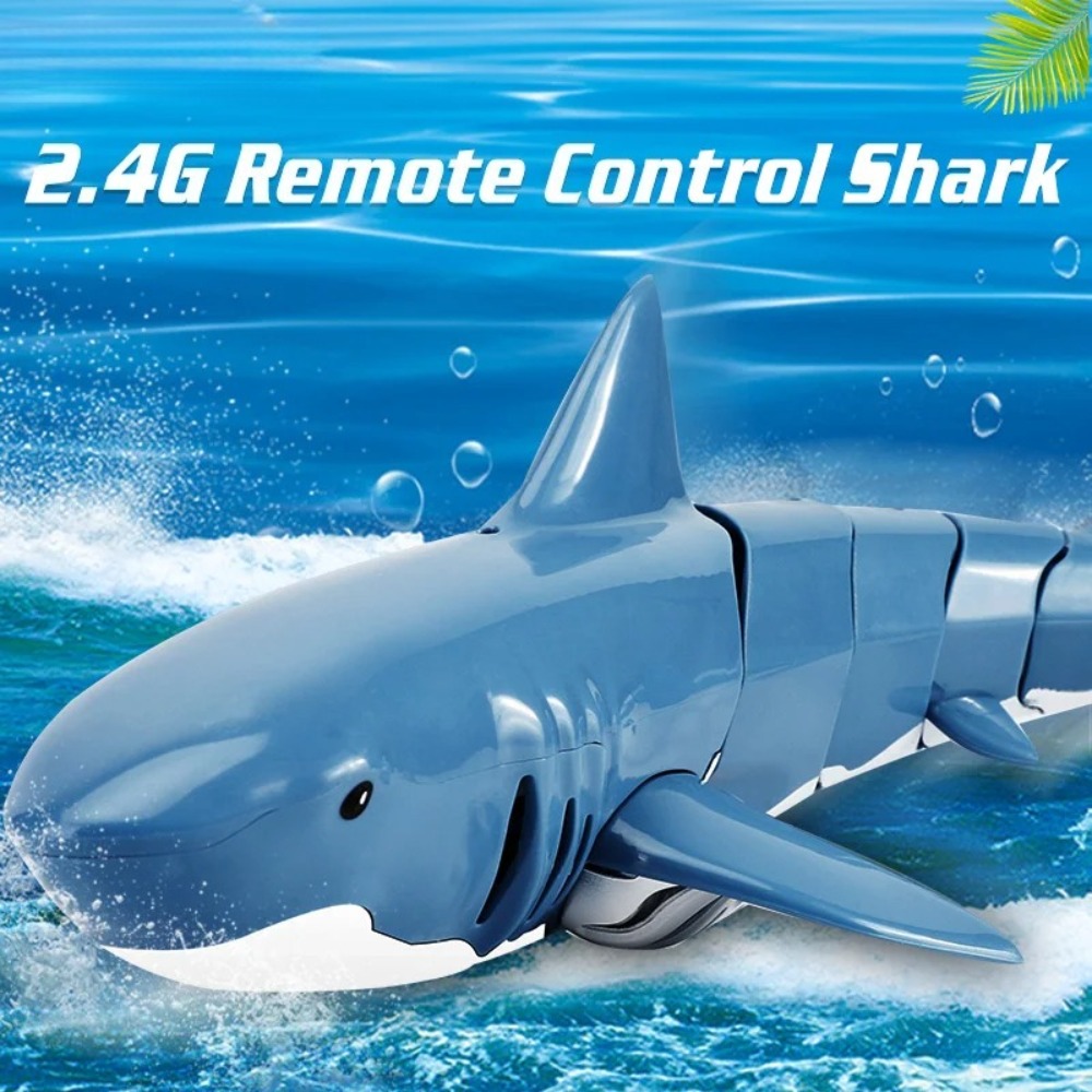 Educational Toys - Barco Tiburón Eléctrico Realista con Control