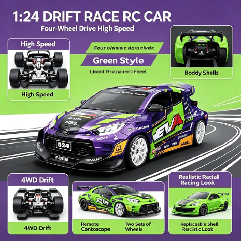 Rc Drift Car 1 24 Scale 4Wd - Hongxing Nuevo D24, Coche RC de