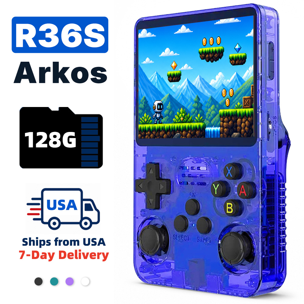 Retro Handheld Game Console R36S - Consola de Juegos Retro Portátil 2026,