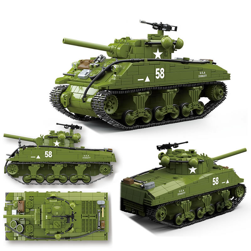 Lego Compatible Military Tank - Nuevas armas militares de la Segunda