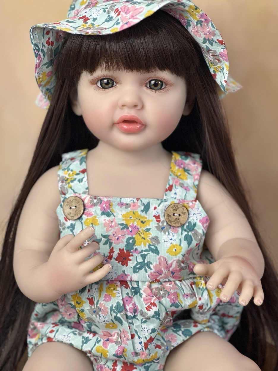 Reborn Baby Doll Silicone Realistic - 22 pulgadas de cuerpo completo de
