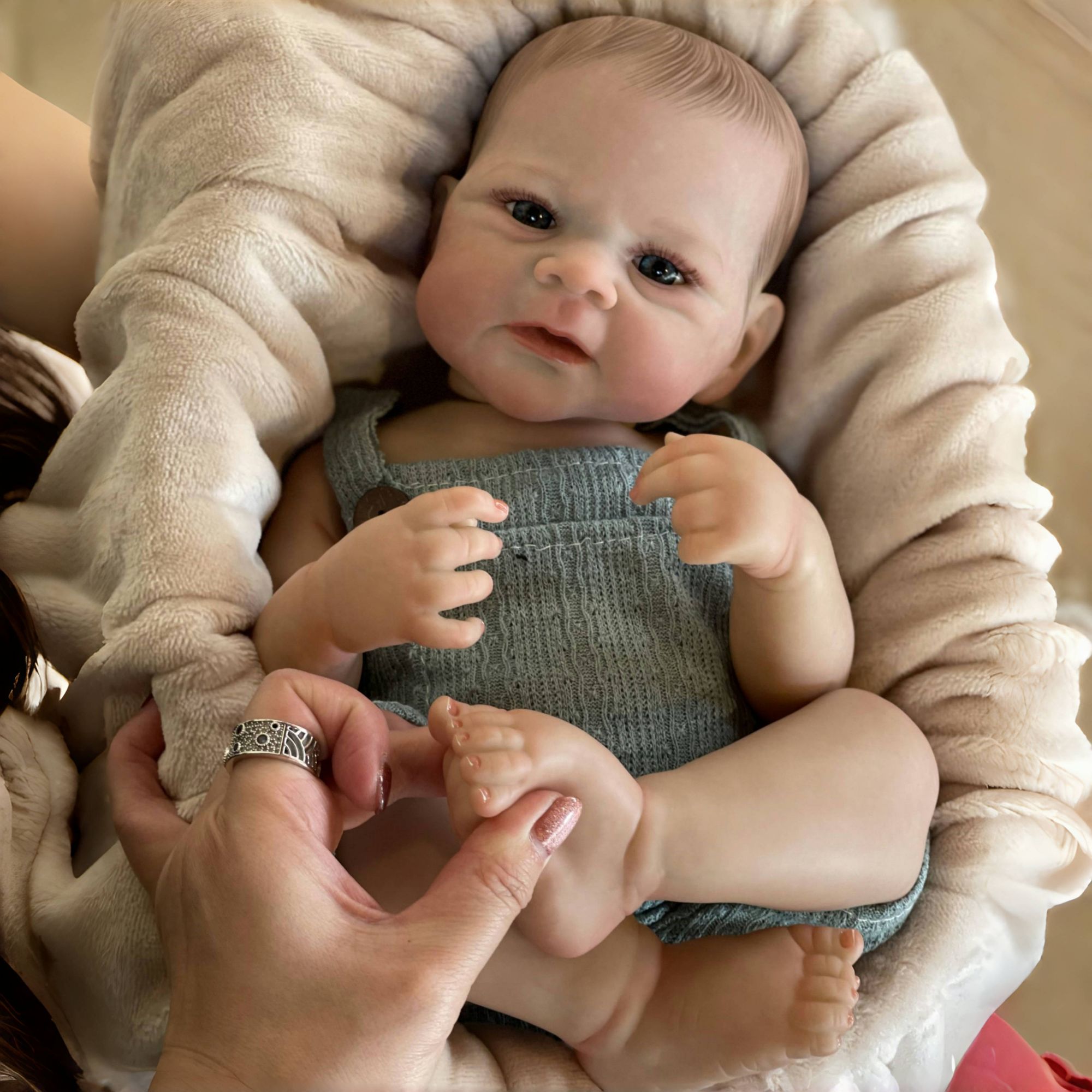 Reborn Baby Doll Silicone Realistic - Muñecas OtardDolls Elijah Boy de 19