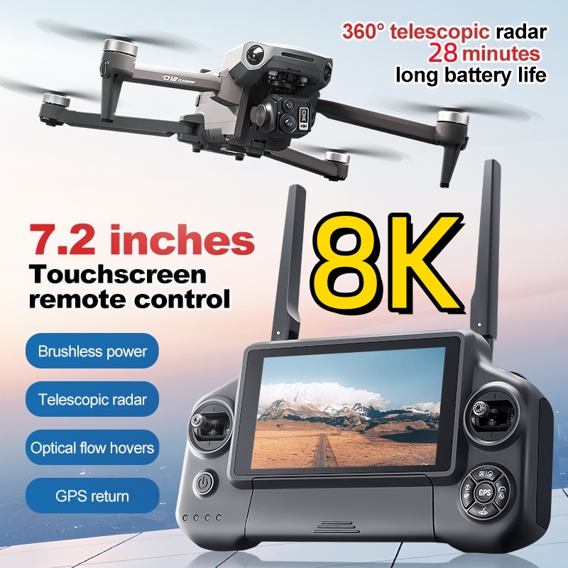 Dron RC con Control Remoto FPV - Fpv Brushless Rc Drone 4K reseña y precio