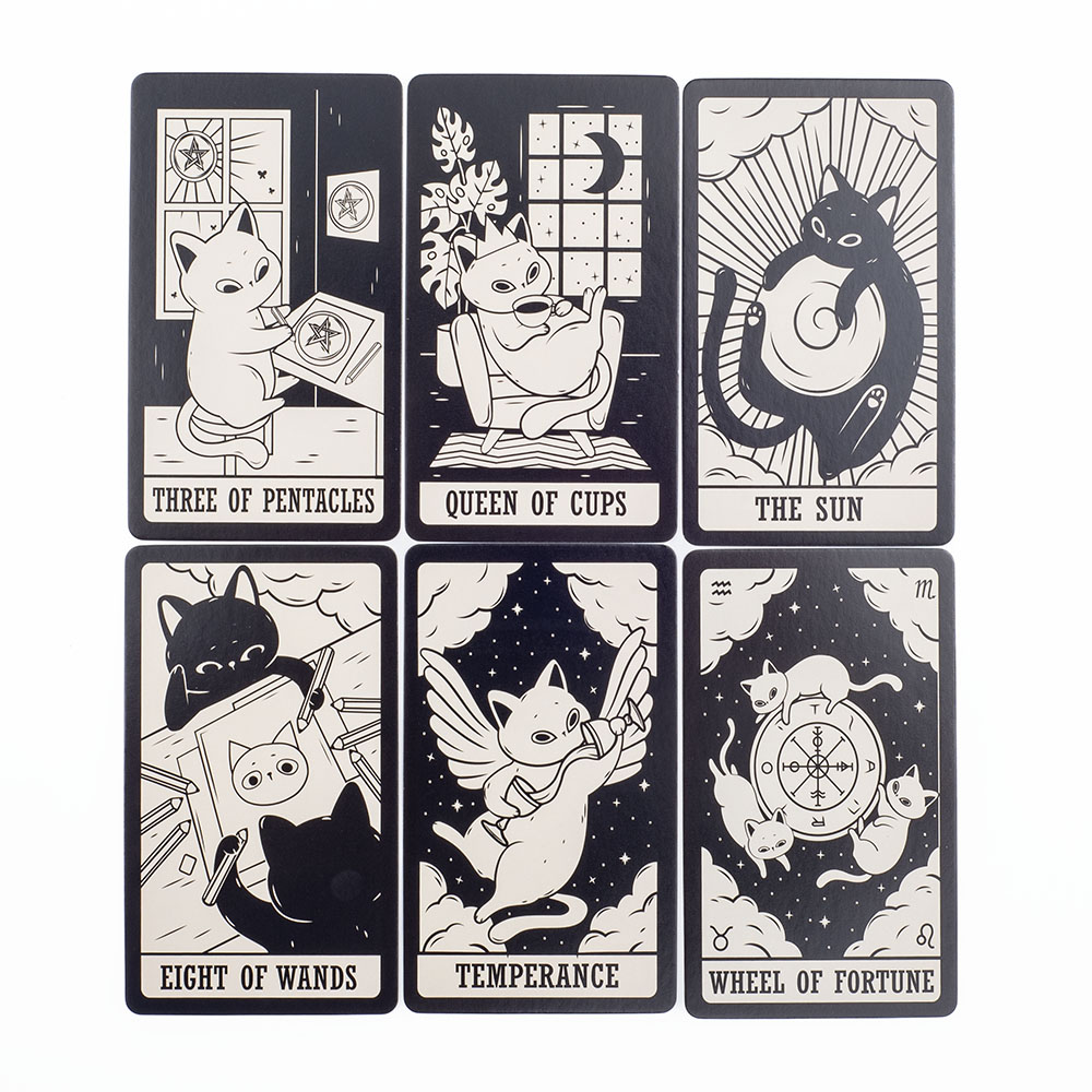 Baraja de Tarot de gatito, 78  - Tarot Cards Deck With Guidebook reseña y precio