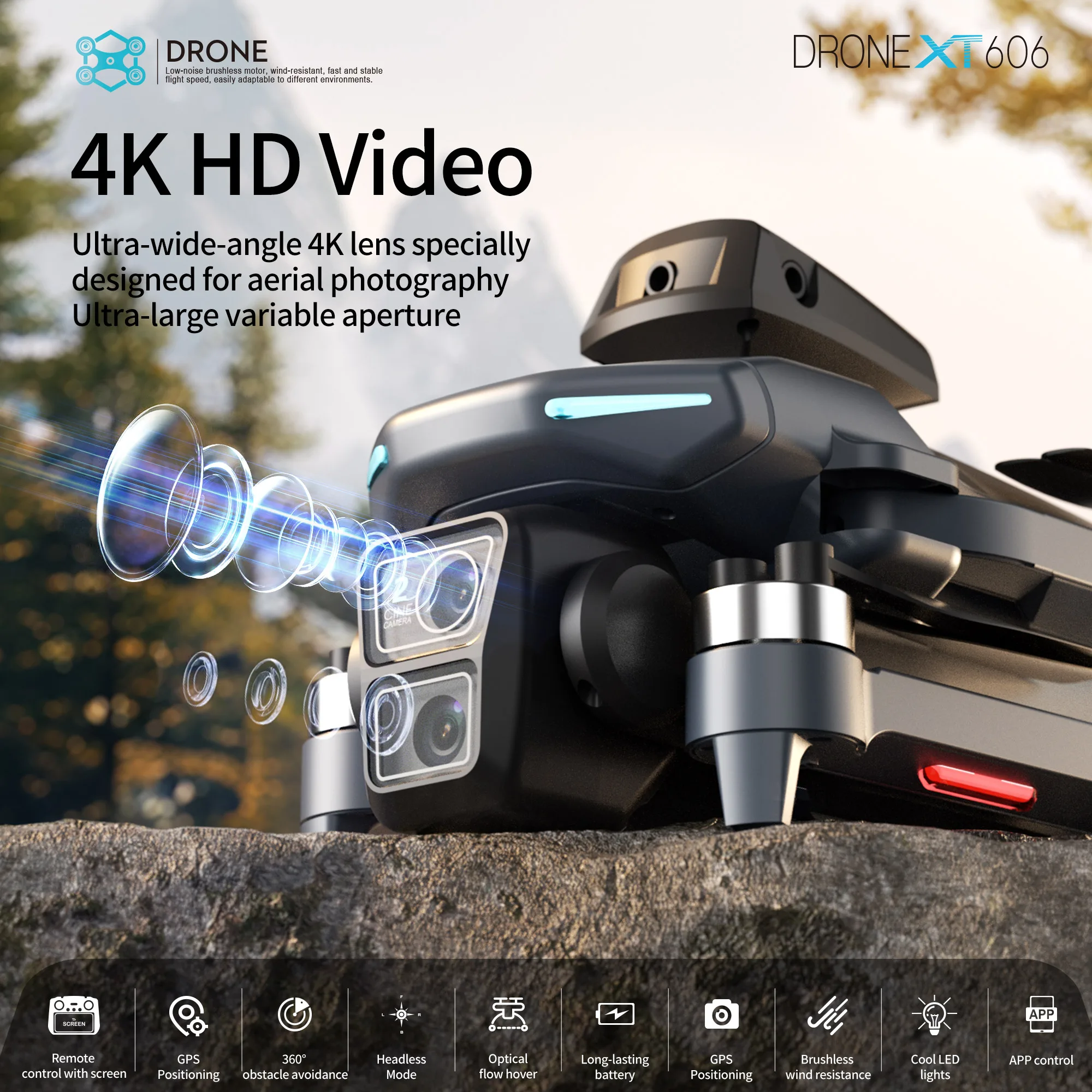 Dron Original XT606 Profesiona - Fpv Brushless Rc Drone 4K reseña y precio