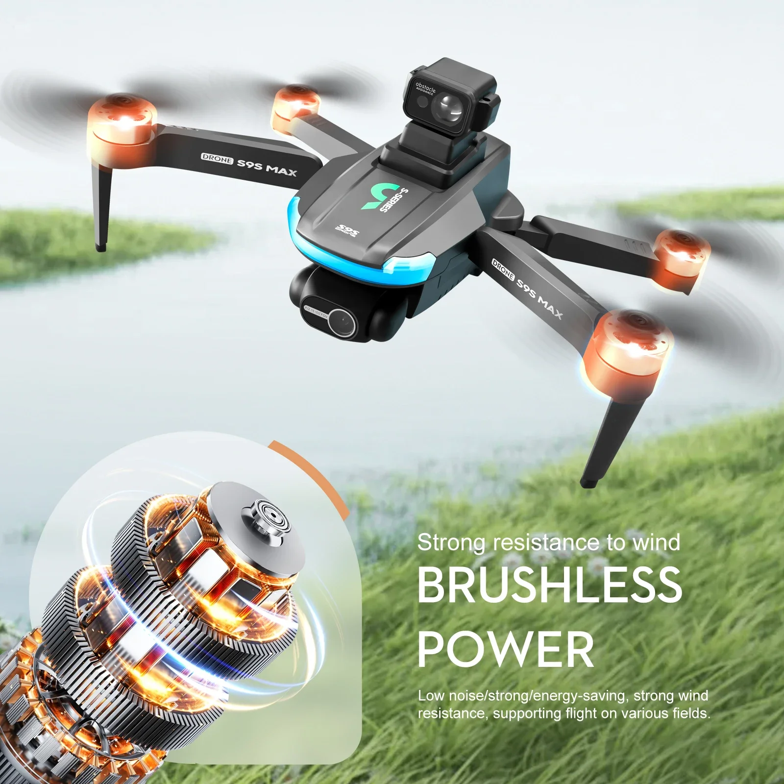 Nuevo S9S MAX MINI Drone 4K 2  - Fpv Brushless Rc Drone 4K reseña y precio