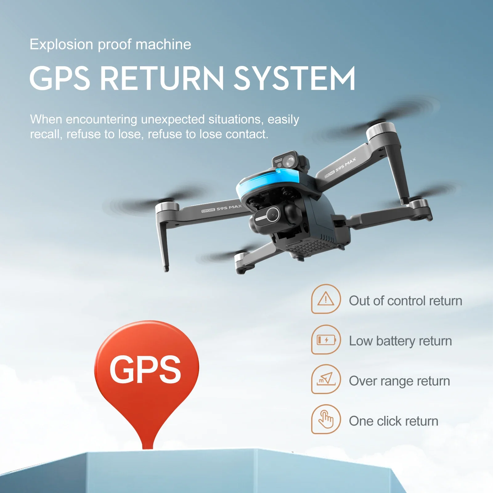 Nuevo S9S MAX MINI Drone 4K 2  - Fpv Brushless Rc Drone 4K reseña y precio
