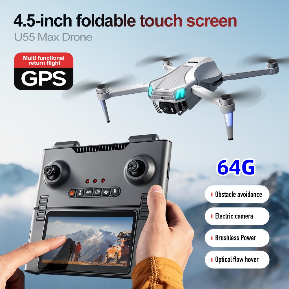 Dron NCZOBOE U55 Profesional c - Fpv Brushless Rc Drone 4K reseña y precio