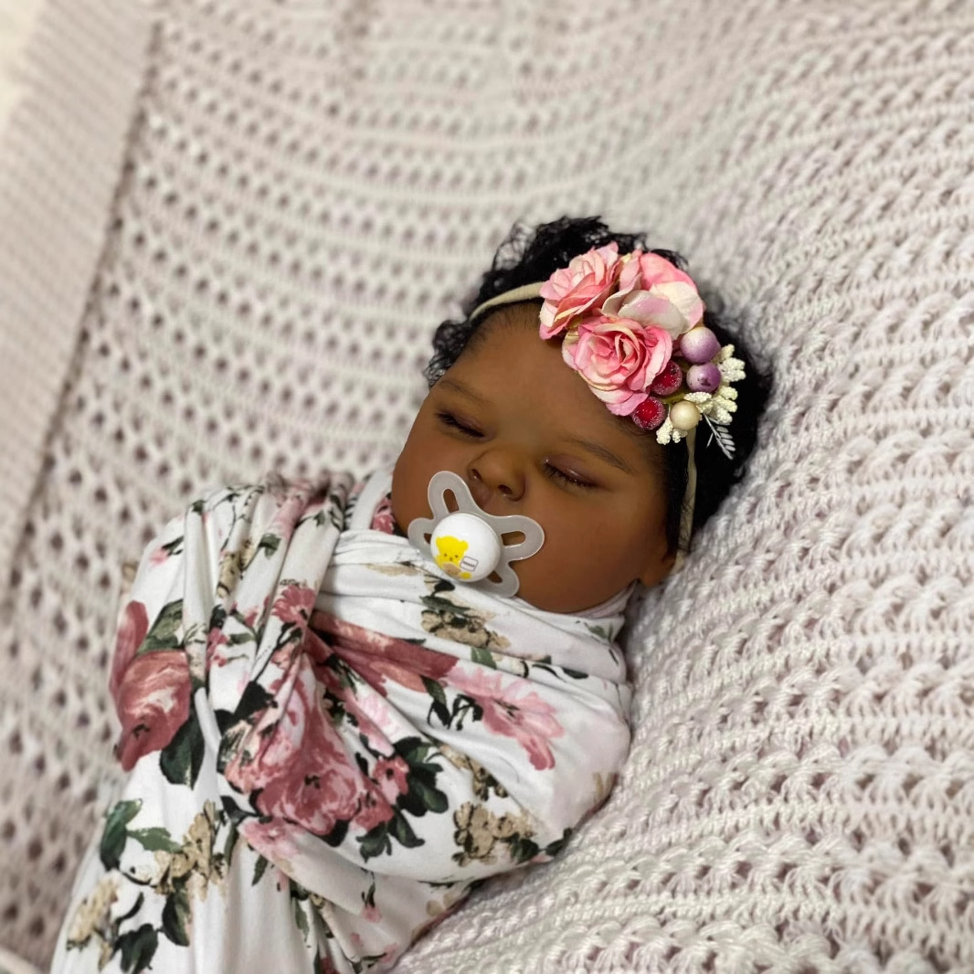 Melocotones de piel oscura, mu - Reborn Baby Doll Silicone Realistic reseña y precio