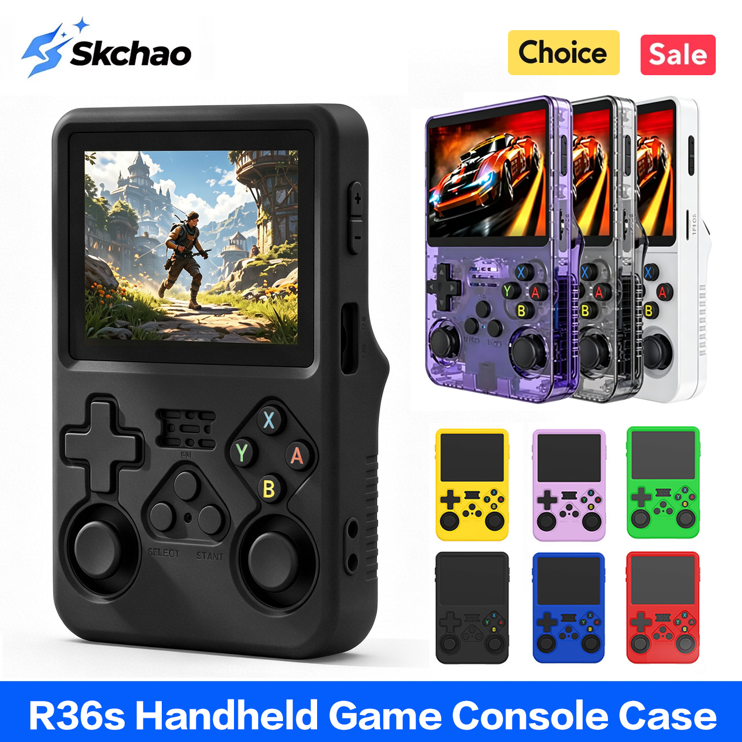 Funda Protectora de Silicona S - Retro Handheld Game Console R36S reseña y precio
