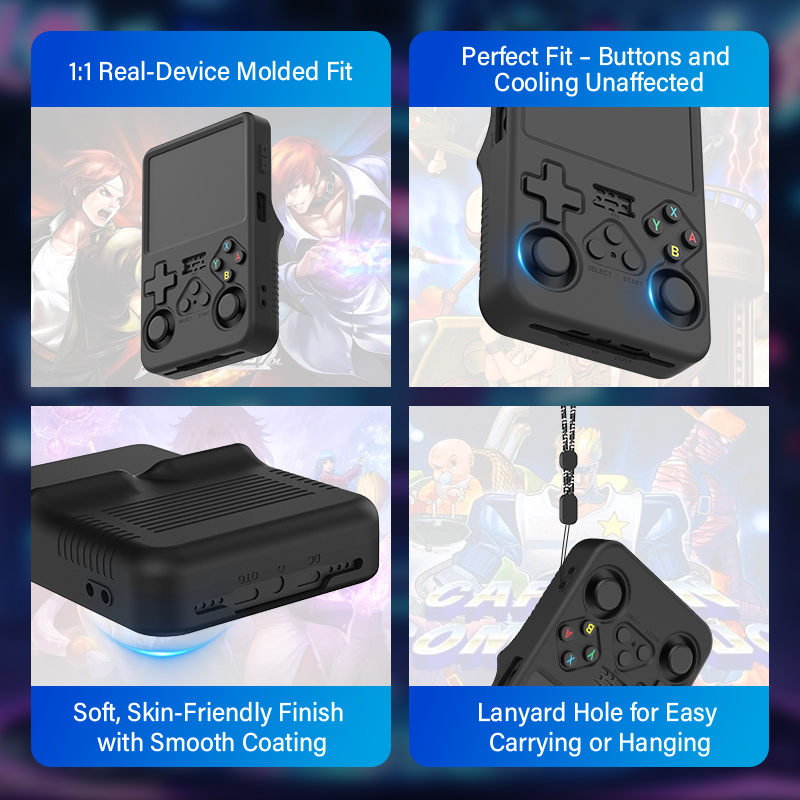 Funda Protectora de Silicona S - Retro Handheld Game Console R36S reseña y precio
