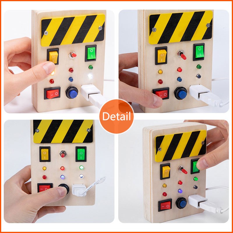 Tablero ocupado Montessori de  - Montessori Wooden Busy Board Toddler reseña y precio