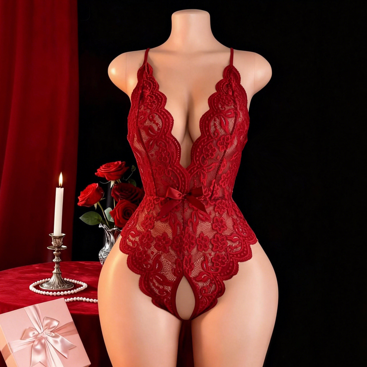 Lencería sexy sin entrepierna  - Dolls reseña y precio