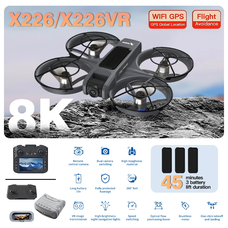 Dron RC FPV X226 X226VR Origin - Fpv Brushless Rc Drone 4K reseña y precio