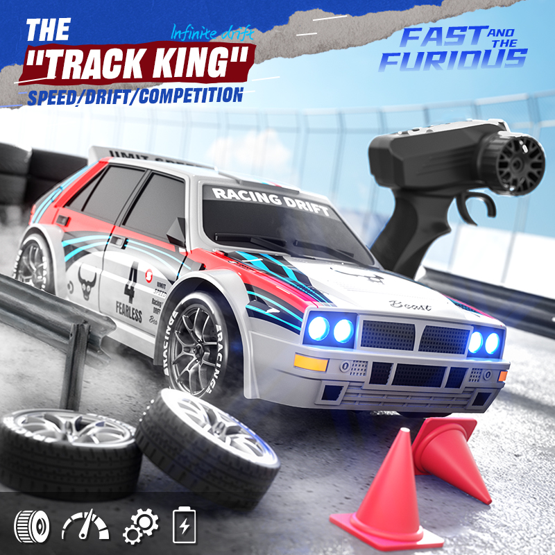 Coche teledirigido 4WD para ni - Rc Drift Car 1 24 Scale 4Wd reseña y precio