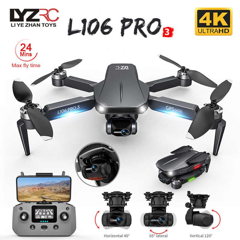 L106 Pro 3 Drone 5G WIFI FPV p - Fpv Brushless Rc Drone 4K reseña y precio