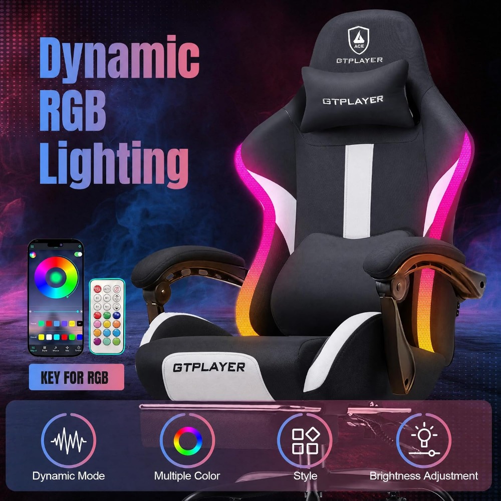 Silla de Juego RGB con Reposap - Video Games reseña y precio