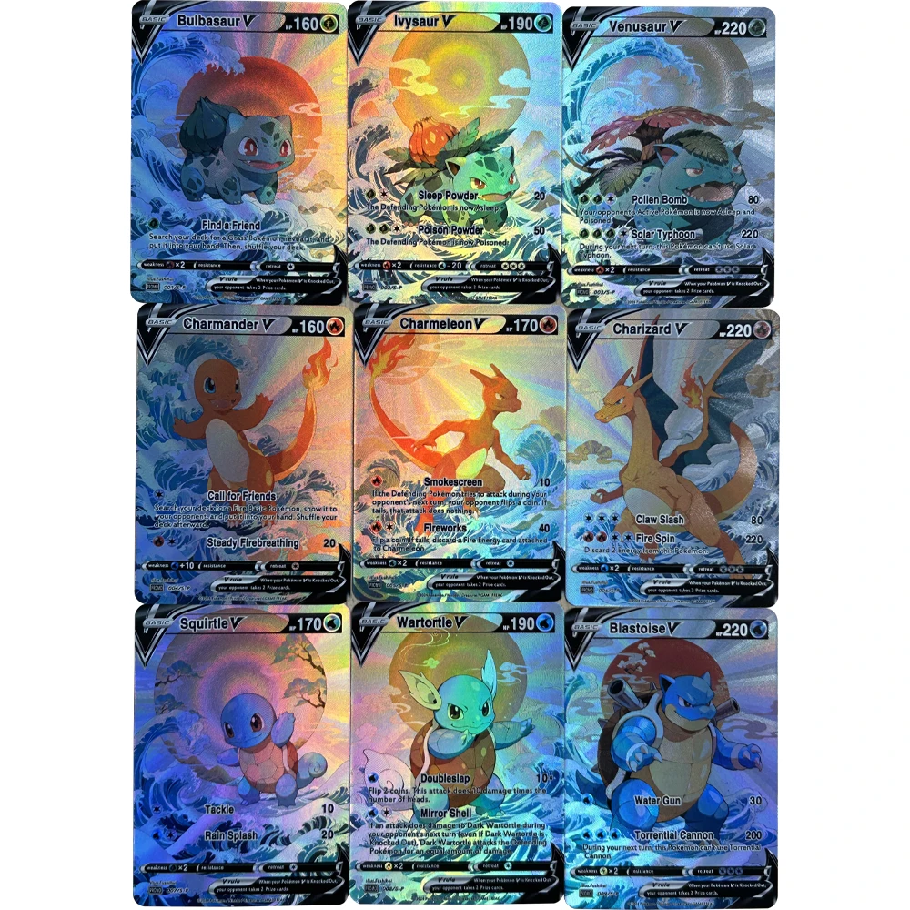 9 unids/set DIY Anime PTCG tar - Board Games reseña y precio