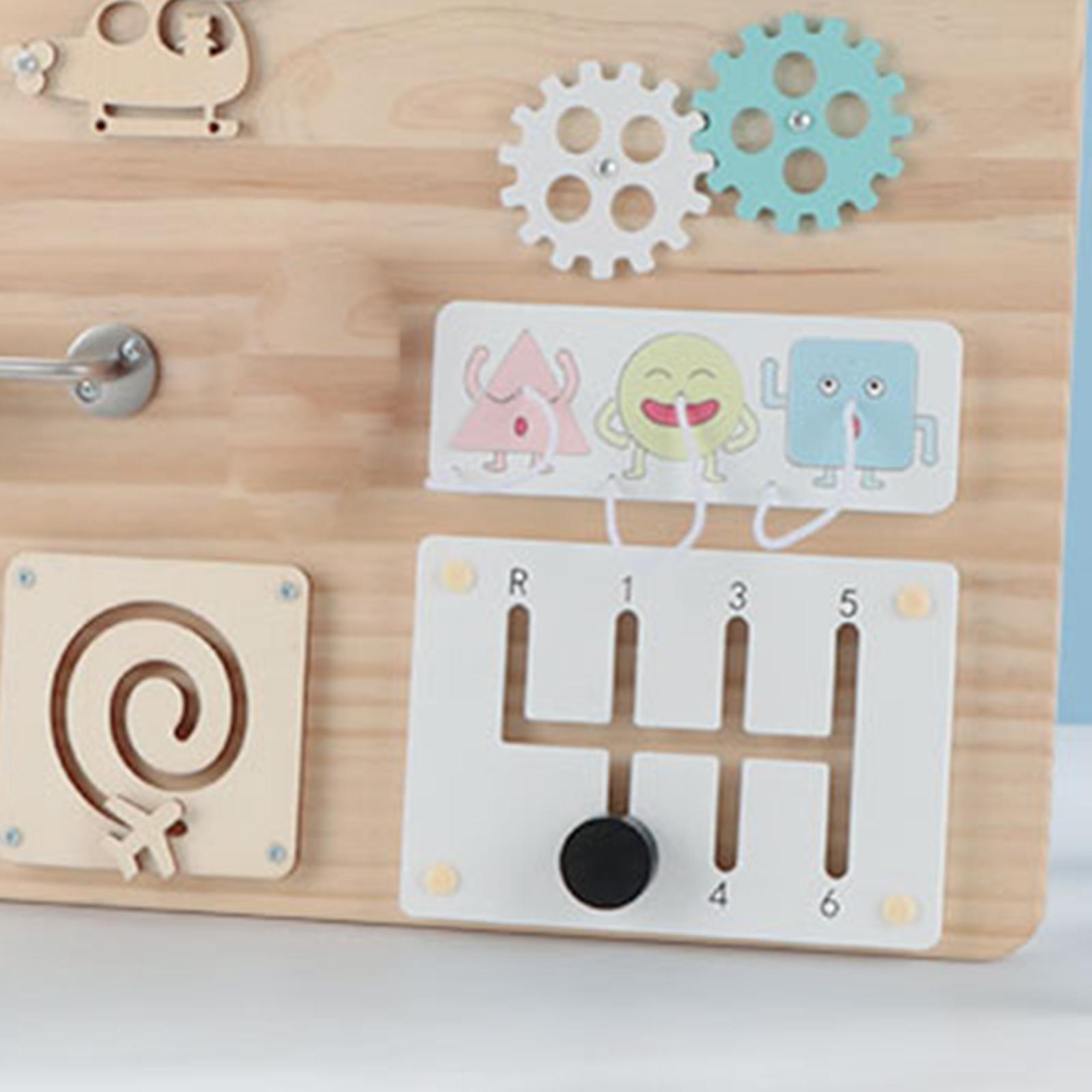 Tablero de Actividades de Made - Montessori Wooden Busy Board Toddler reseña y precio