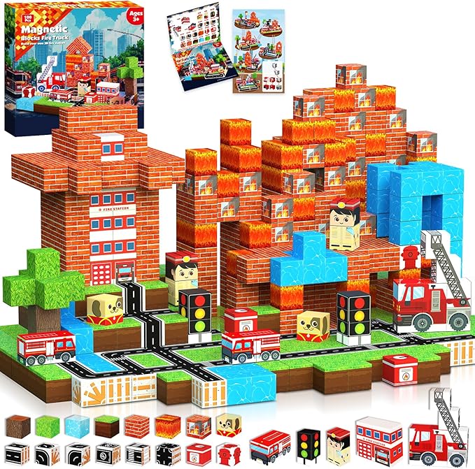 Bloques magnéticos 100 Uds. Ju - Magnetic Building Tiles Set 100Pcs reseña y precio