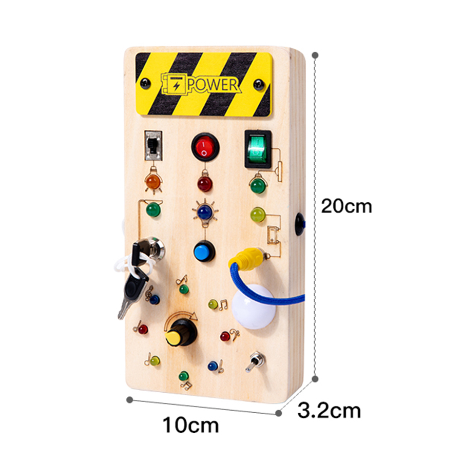 Tablero ocupado Montessori, ju - Montessori Wooden Busy Board Toddler reseña y precio